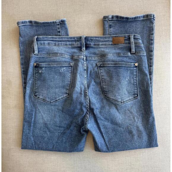 Judy Blue Mid Rise Demi Crop Bootcut Jeans Size 15 / 32 JB88249 MD - Picture 4 of 7